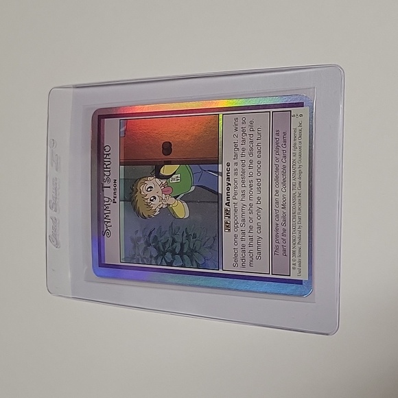 Rare foil metallic holo hologram Sailor Moon brother Sammy Tsurino trading card - Picture 5 of 5
